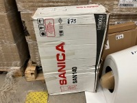 TOILET WALL PAN, SANICA SANI 40, FLUSH PLATE & SEAT - 5