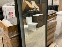 APPROX. 1200 x 600mm BLACK FRAME MIRROR WITH COLOUR CHANGE - 4