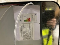 APPROX. 1200 x 600mm BLACK FRAME MIRROR WITH COLOUR CHANGE - 5