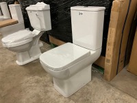 Modern Square Close Couple Toilet with Soft Close Seat - 5