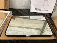 Black Frame 700mm x 500mm LED Mirror with sensor on/off, colour change LED and Heated Demister Pad - 4