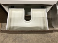 FLOOR STANDING VANITY UNIT, BASIN & TALL WALL HUNG STORAGE UNIT - 6