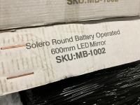 Battery Powered 600mm Round LED Mirror (Requires 8 x AA Batteries) - 4