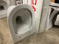 Wall Hung Toilet Bundle to Include 100-120cm Wall Hung Frame, Flush Plate and Rimless Wall Hung WC with Soft Closing Seat - 4