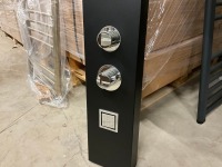 Matt Black Thermostatic Shower Tower with Rain Head, Waterfall Head, Body Jets and Hand Shower - 5