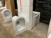 Wall Hung Toilet Bundle Inc. 100-120cm Wall Hung Frame, Flush Plate and Rimless Wall Hung WC with Soft Closing Seat - 4