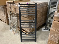 1200mm x 500mm Anthracite Flat Heated Towel Rail complete with Fixings