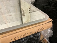 1000mm x 600mm Back Lit LED Mirror with Sensor on/off, colour change and heated demister pad - 6