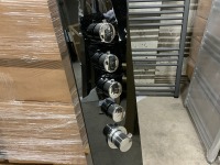 Black Chrome Thermostatic Shower Tower with Rain Head Body Jets and Hand Shower - 4