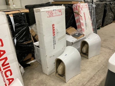 SANI 85 WALL & GROUND EASY MOUNTING SYSTEM AND WALL HUNG PAN