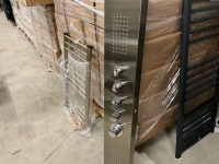 Chrome Thermostatic Shower Tower with Rain Head, Waterfall Head, Body Jets and Hand Shower (Damaged) - 4