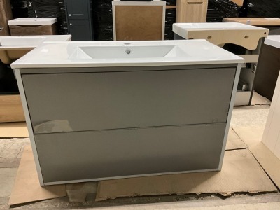 WALL HUNG VANITY UNIT & BASIN