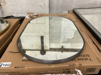 Tablet Shaped 800mm x 500mm Gun Metal Framed LED Mirror - 4
