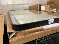 1200mm x 600mm Black Frame LED Mirror with sensor on/off and Heated Demister Pad - Horizontal Or Portrait (Damaged) - 2