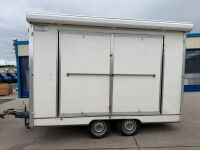 APPROX. 12ft x 6ft BUTLER TWIN AXLE EXHIBITION DISPLAY BOX TRAILER&nbsp; - 30