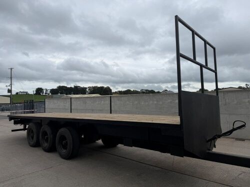 APPROX. 26FT TRI AXLE FLAT TRAILER&nbsp;