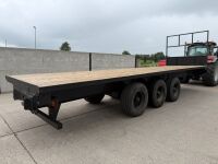 APPROX. 26FT TRI AXLE FLAT TRAILER&nbsp; - 15