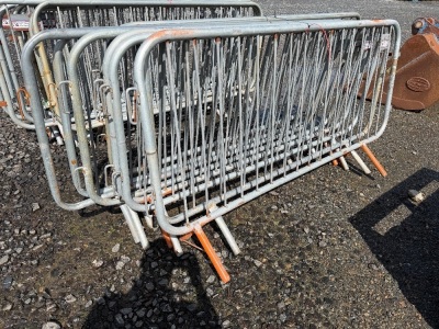 APPROX. 8No. GALVANISED PEDESTRAIN BARRIERS
