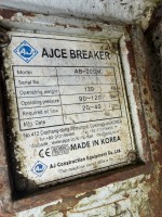 AJCE AB-200M HYDARULIC ROCK HAMMER TO SUIT 3-4 TON MINI DIGGER - 8