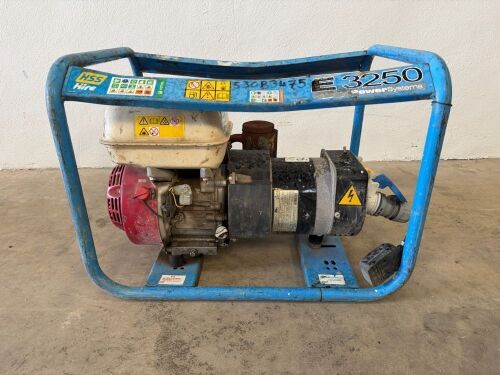 PRAMAC 3250 2.4KVA PETROL GENERATOR