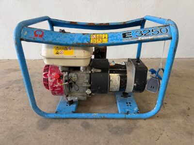 PRAMAC 3250 2.4KVA PETROL GENERATOR