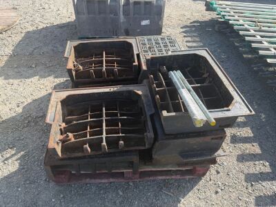 PALLET TO INC. ASSORTED CAST IRON MANHOLE BOXES