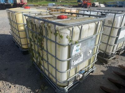 APPROX. 1000lt PLASTIC IBC CUBE