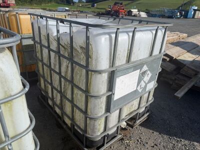 APPROX. 1000lt PLASTIC IBC CUBE