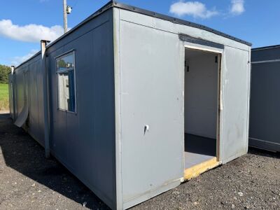 APPROX. 40ft x 12ft OPEN PLAN STEEL CLAD OFFICE