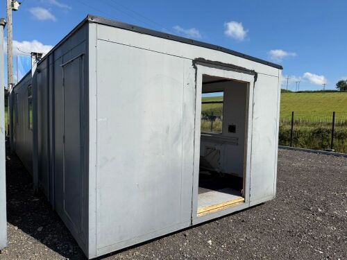 APPROX. 40ft x 12ft OPEN PLAN STEEL CLAD OFFICE