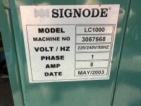 SIGNODE LC1000 240v STRAPPING MACHINE - 9