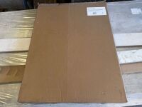 UNUSED 600mm x 750mm GLOSS BLACK GLASS SPLASHBACK