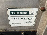 APPROX. 18ft x 8ft THORNE TRACTOR DRAWN LIVESTOCK TRAILER - 8