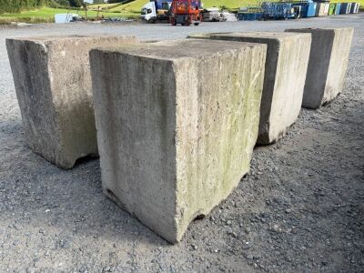 4No. CONCRETE BOLLARD BLOCKS