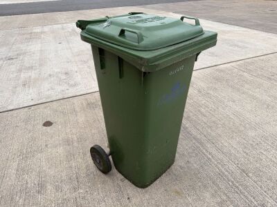 DARK GREEN WHEELIE BIN