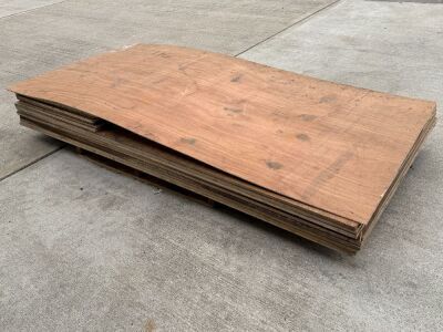 APPROX. 8No. SHEETS OF 18mm PLYWOOD & ASSORTED CUTTINGS