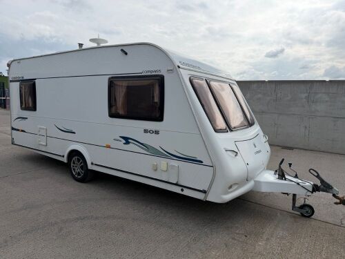COMPASS CORNA 505 5 BERTH SINGLE AXLE CARAVAN&nbsp;&nbsp;