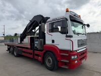 MAN TGA26.360 6X2 26 TON FLATBED CRANE LORRY