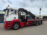 MAN TGA26.360 6X2 26 TON FLATBED CRANE LORRY - 4