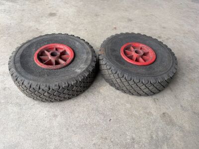 2No. SACK TRUCK WHEELS