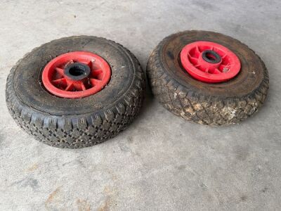 2No. SACK TRUCK WHEELS