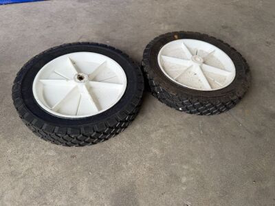 2No. SACK TRUCK WHEELS