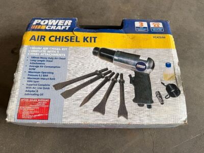 UNUSED POWER CRAFT AIR CHISEL KIT