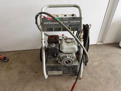 JEFFERSON 2500PSI MOBILE PETROL POWER WASHER & HOSE