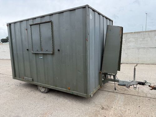 APPROX. 12ft x 7ft SINGLE AXLE ANTI VANDAL WELFARE UNIT&nbsp;