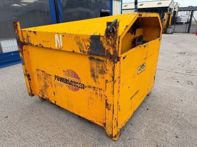APPROX. 1000lt PREDATOR METAL BUNDED FUEL BOWSER (YELLOW)