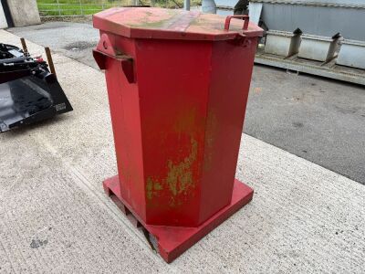 WESTERN 210lt METAL BUNDED OIL JAR STORE
