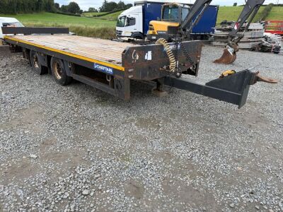 CHIEFTAIN 19 TON TANDEM AXLE FLAT DRAG TRAILER