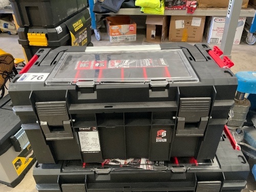 UNUSED TREND PRO STORAGE 500 PLASTIC TOOLBOX
