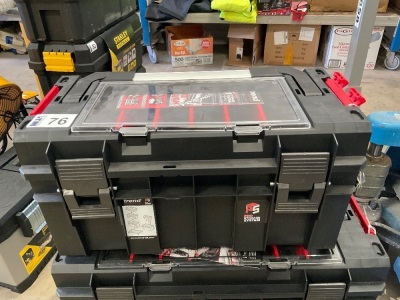 UNUSED TREND PRO STORAGE 500 PLASTIC TOOLBOX